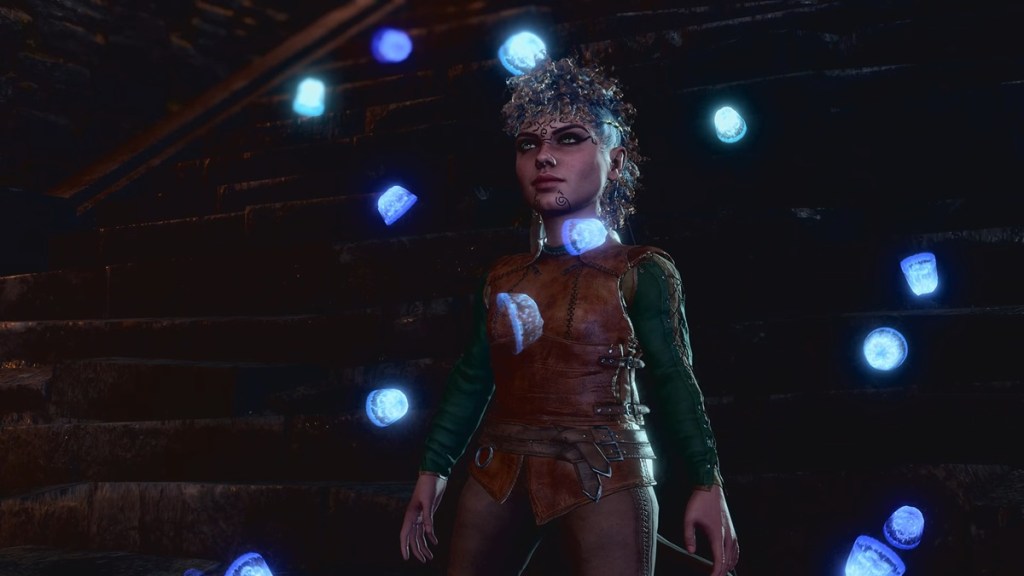 Baldur's Gate 3 screenshot of the Swarmkeeper Ranger subclass in action.