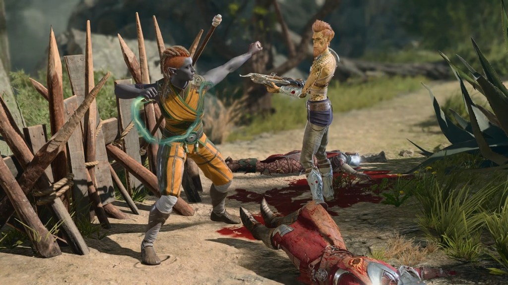 Baldur's Gate 3 screenshot of the Way of the Drunken Master subclass in action.