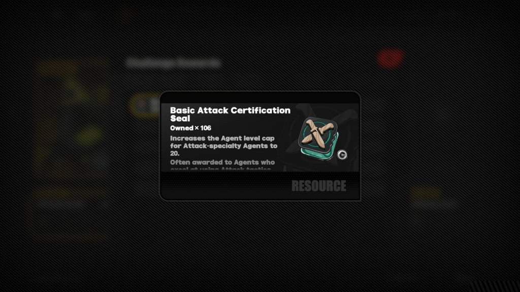 Basic Attack Certification Seal is Soldier 0 Anby's promotion materials.
