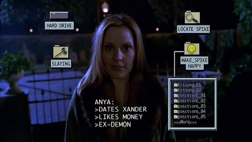 Buffy the Vampire Slayer screenshot of Anya.