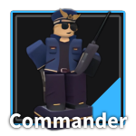 Commander Tower from the Tower Defense Simulator Roblox experience
