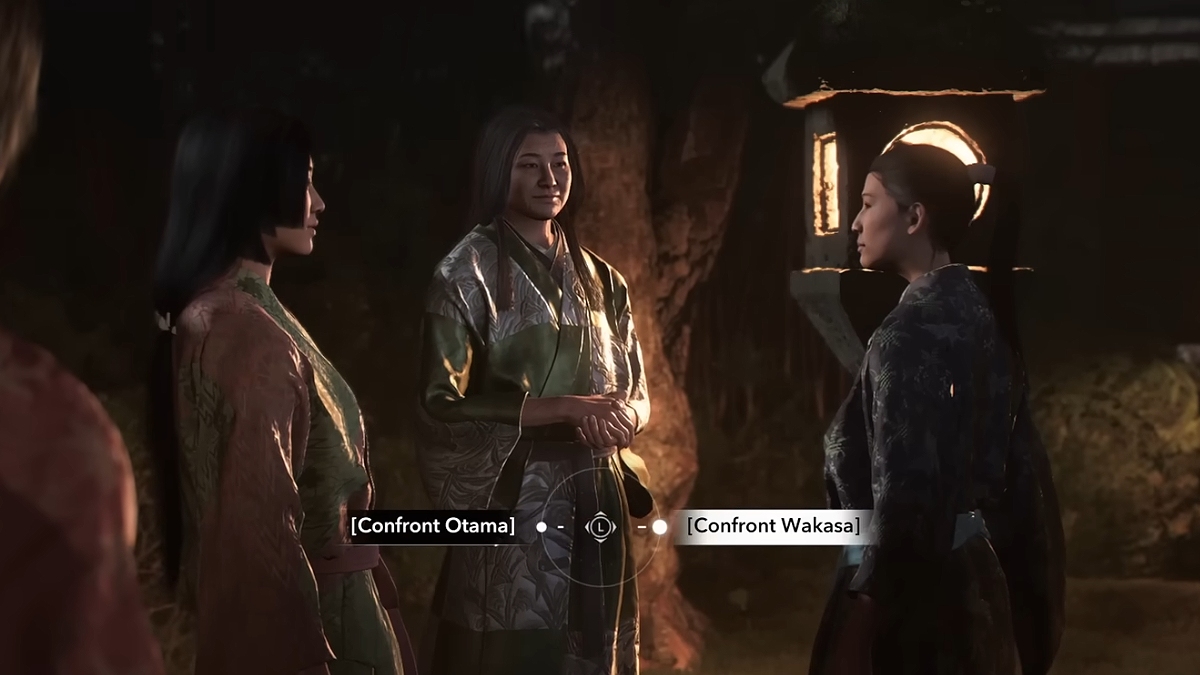 an image of confronting Otama or Wakasa in Assassin's Creed Shadows
