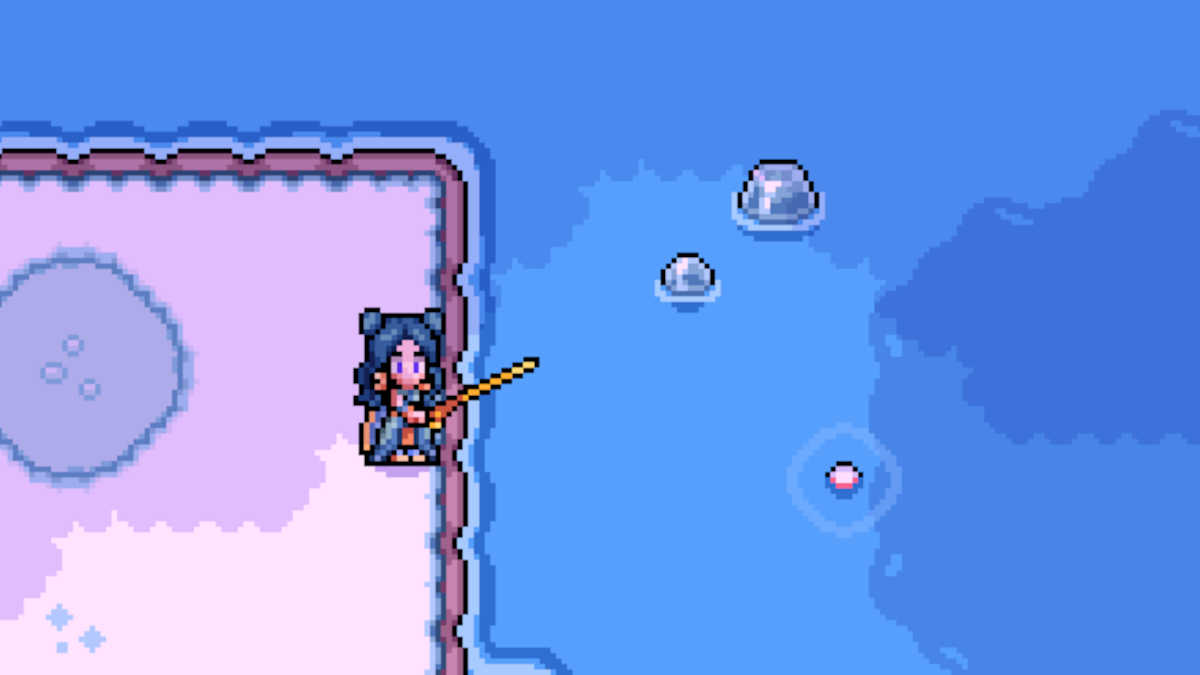 Fishing in the Deep Woods in Fields of Mistria