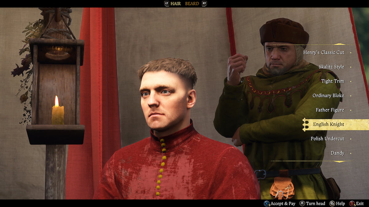 Henry's English Knight haircut