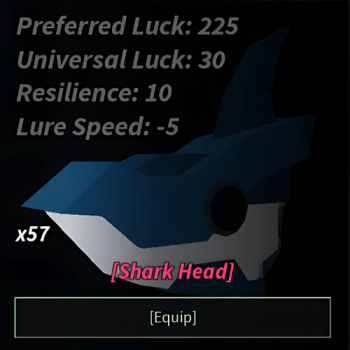 Shark Head Bait in Fisch