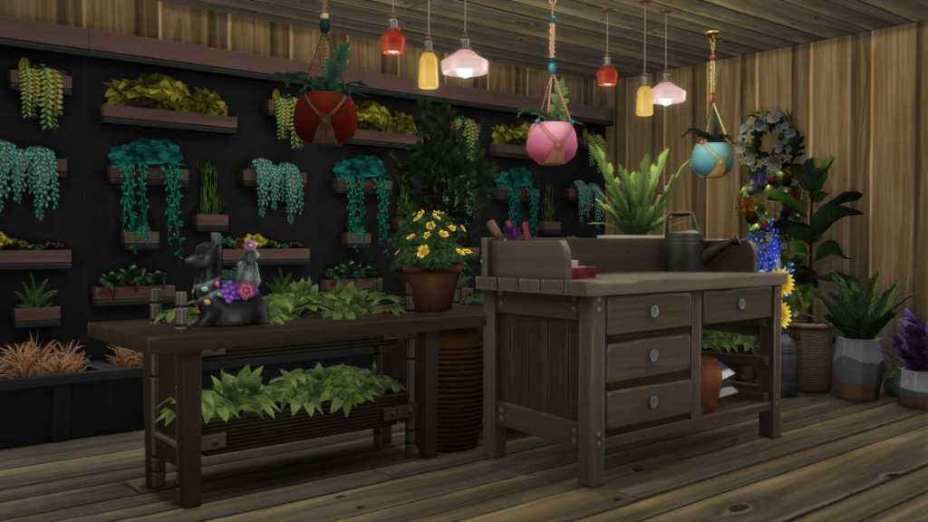 A Florist created in The Sims 4: Businesses and Hobbies