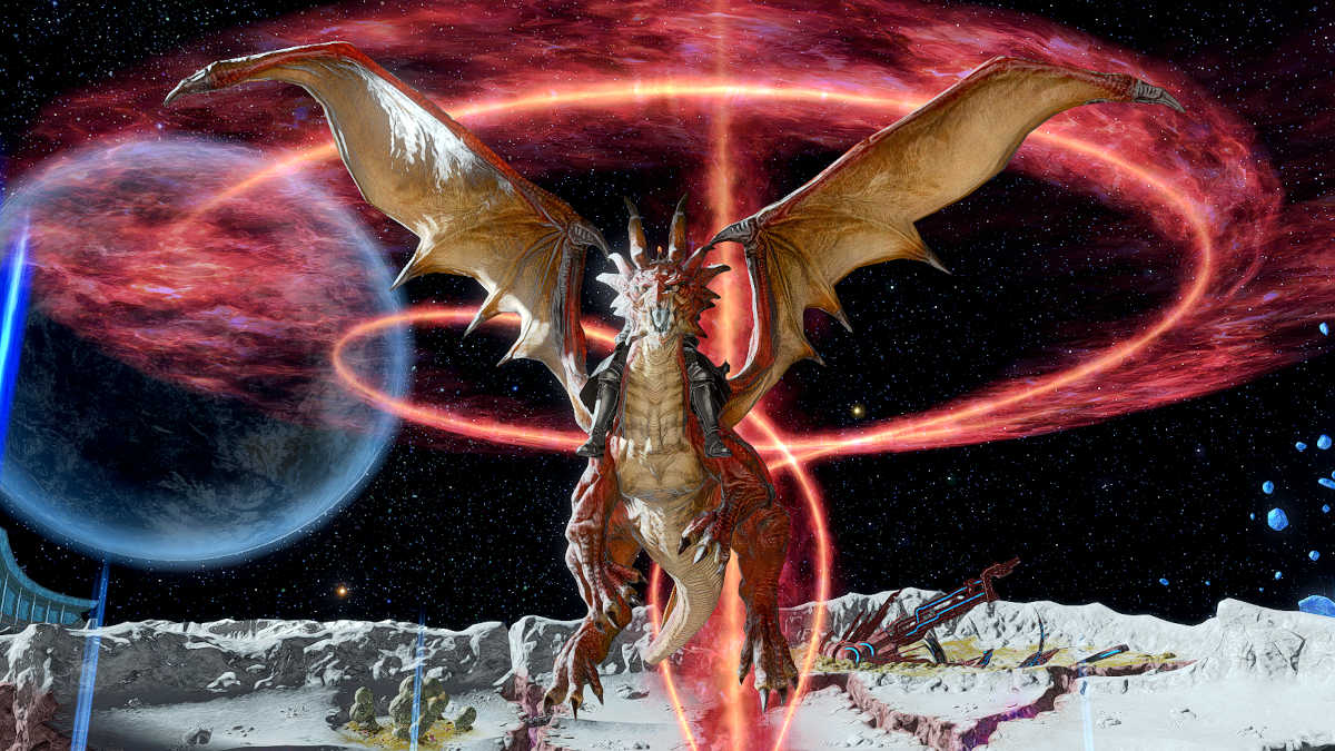 The Fylgja mount, obtained with Trophy Crystals in FFXIV