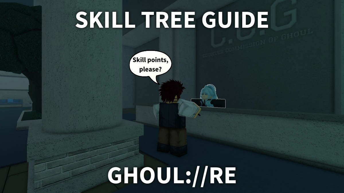 A player standing next to the Quinque rank up NPC in Ghoul://RE Roblox experience