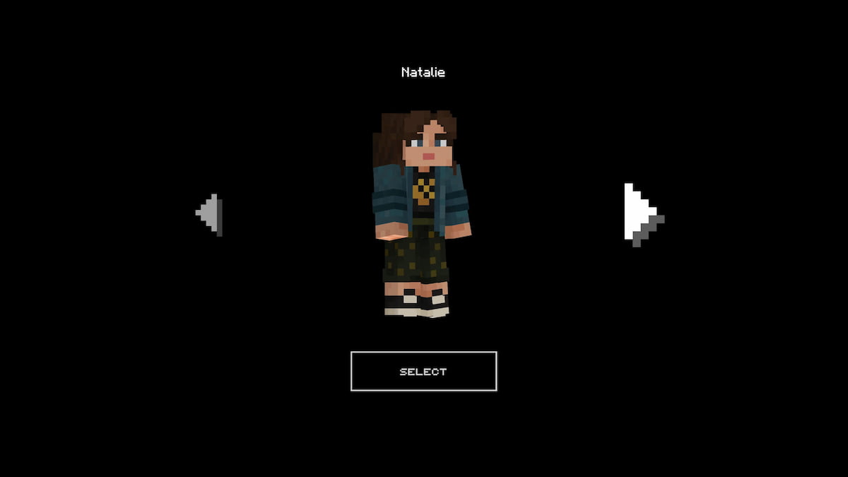 Natalie skin in A Minecraft Movie DLC