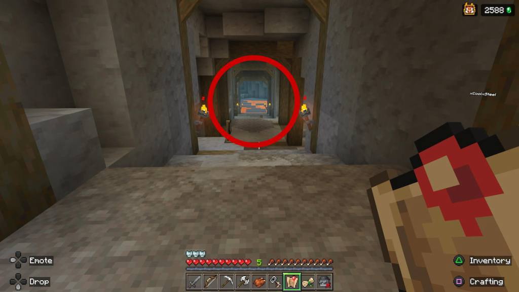 Lava pit in the Mines