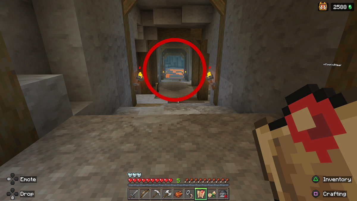 Lava pit in the Mines