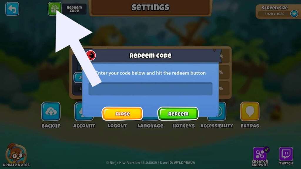 How to redeem Bloons TD 6 codes