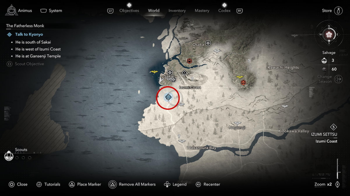 Kyonyo location near Sakai