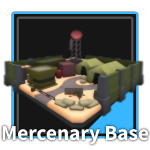 Mercenary Base Tower from the Tower Defense Simulator Roblox experience