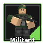Militant Tower from the Tower Defense Simulator Roblox experience