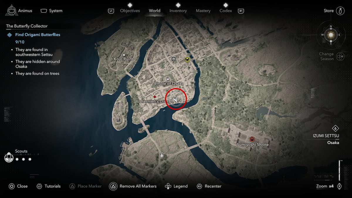 Orange Butterfly map location