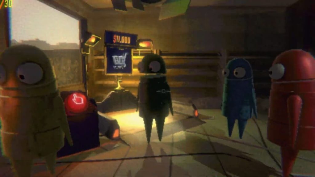 R.E.P.O screenshot of a group of players in the shop.