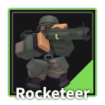 Rocketeer Tower from the Tower Defense Simulator Roblox experience