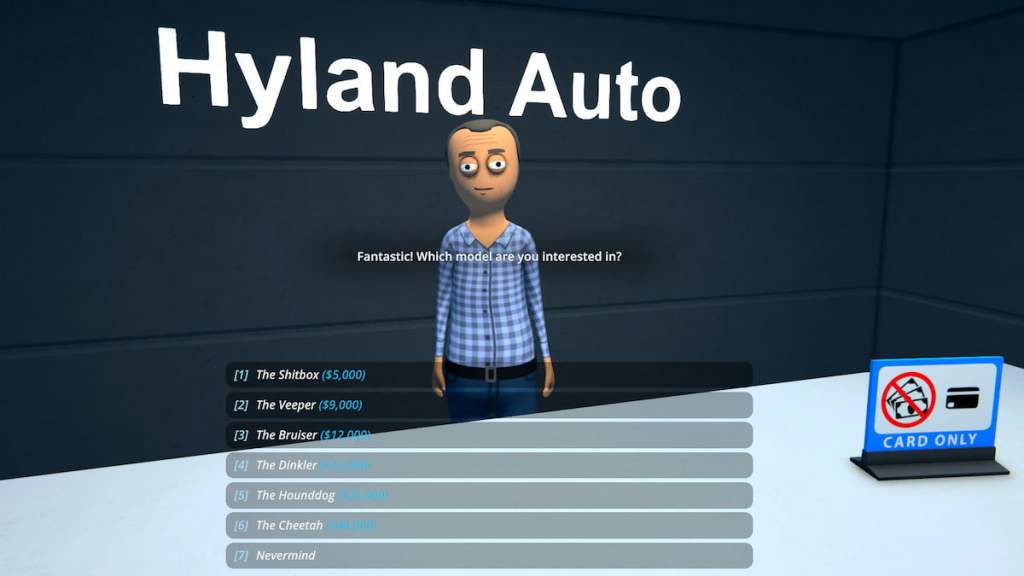 Schedule 1 car options