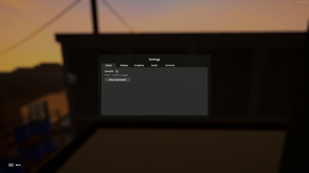 The menu that activates cheats in Schedule 1