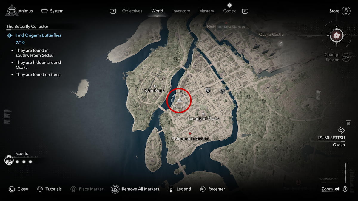 Secret Origami Letter from Mucho Butterfly location