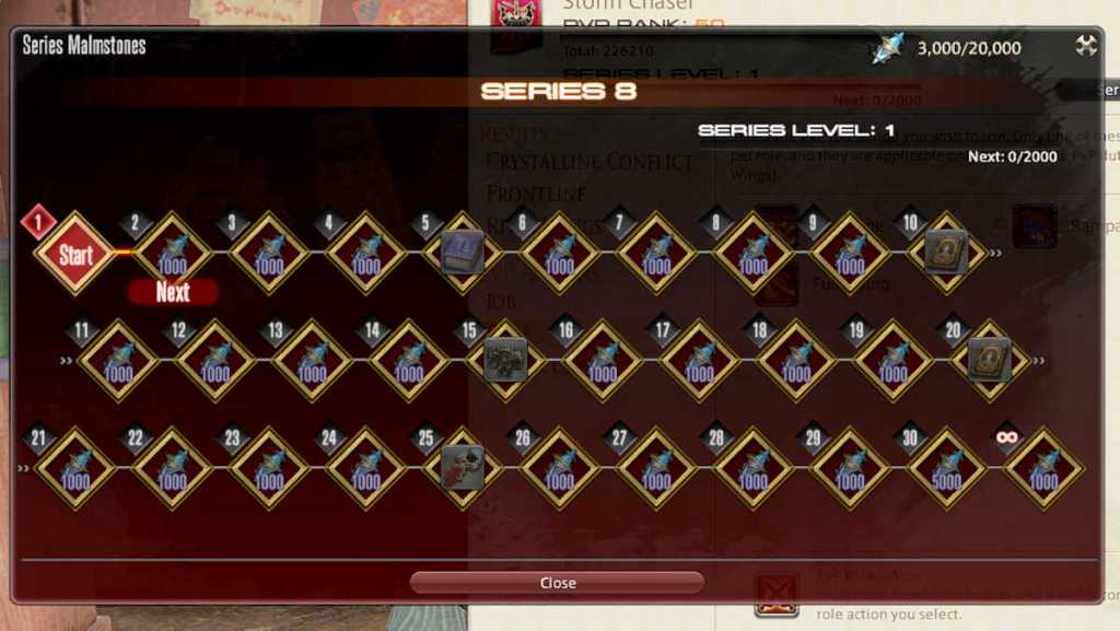 The Series 8 Malmstone rewards in Final Fantasy XIV