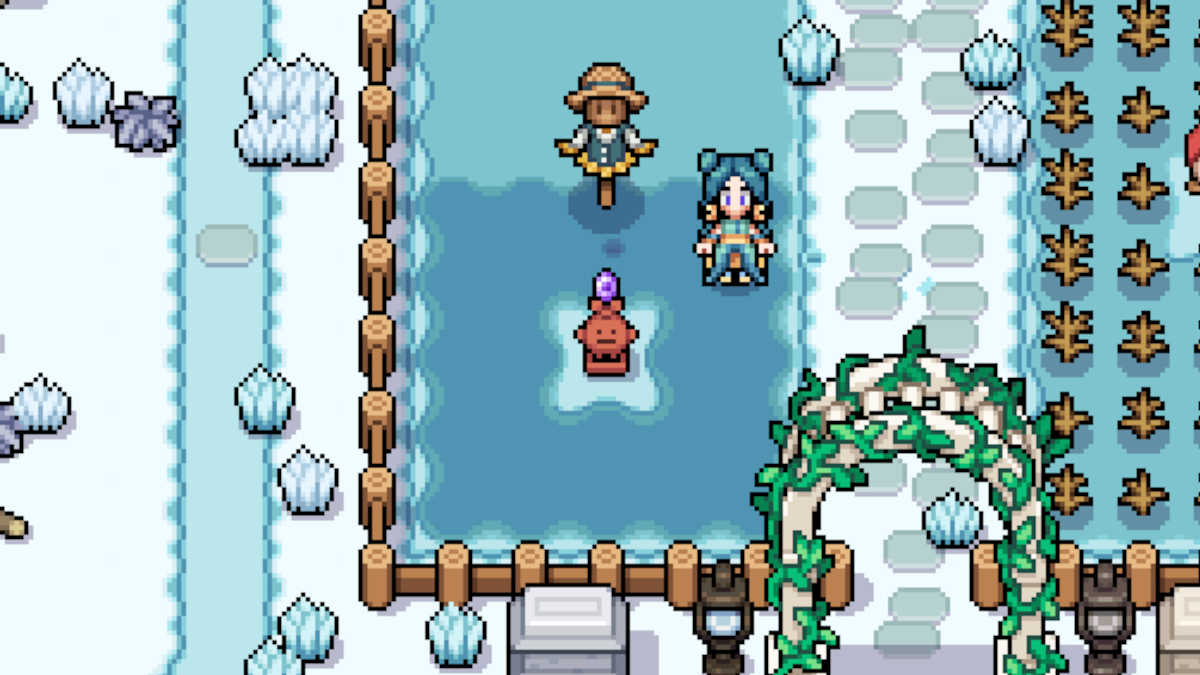 Water Sprite Statue in Fields of Mistria