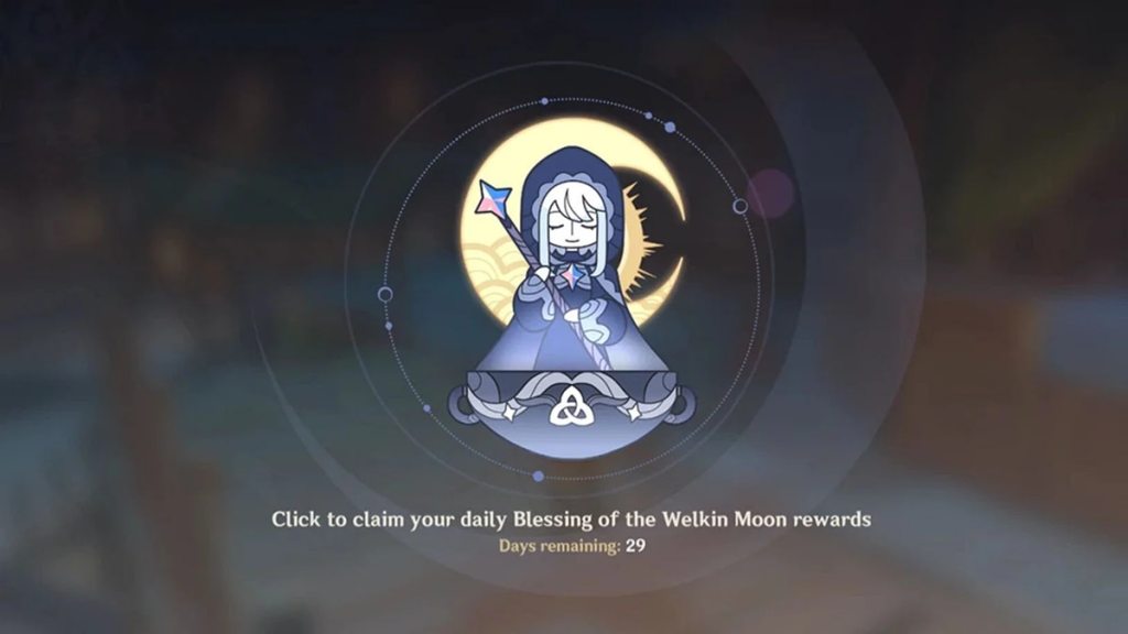 Welkin Moon will give additional Primogems.