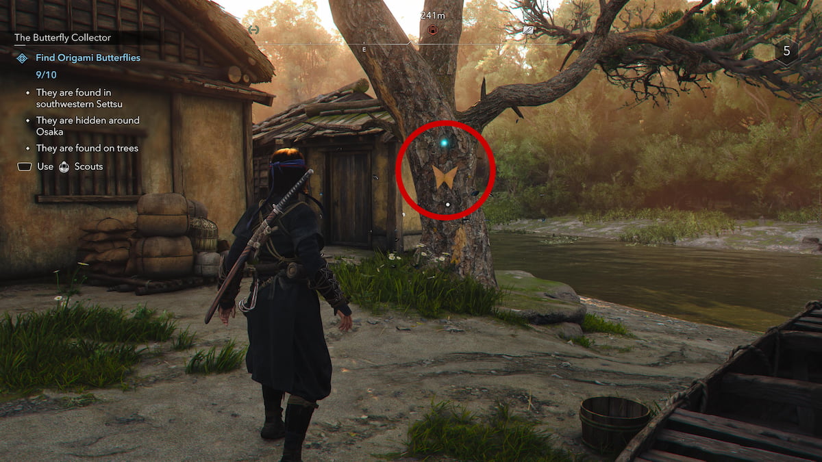 Orange Butterfly on tree