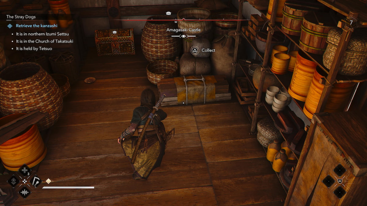 Collecting wood piles in enemy stronghold