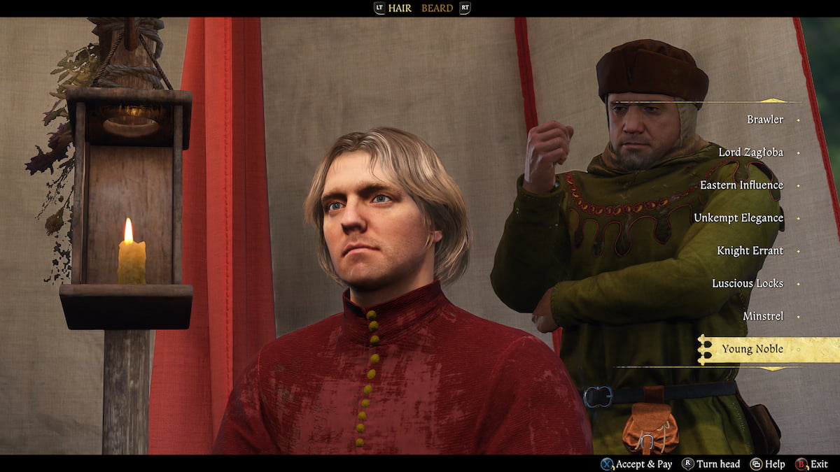 Henry's Young Noble haircut