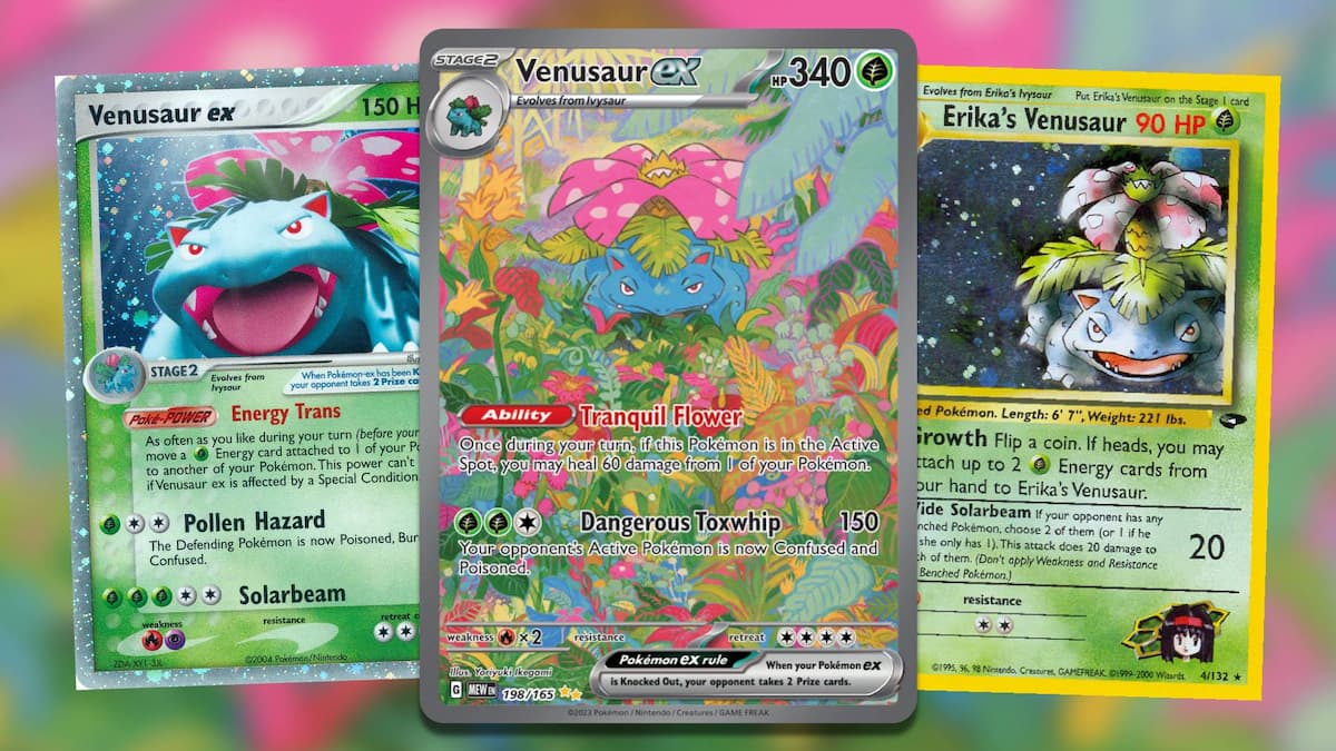 Artwork for SIR Venusaur 151 Erikas Venusaur Gym Challenge Venusaur ex Firered Leafgreen Pokemon TCG