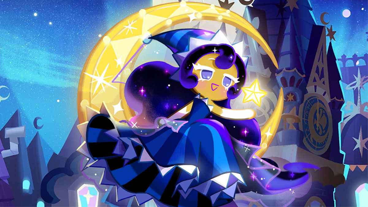 Moonlight Cookie, as she appears in Cookie Run Kingdom.