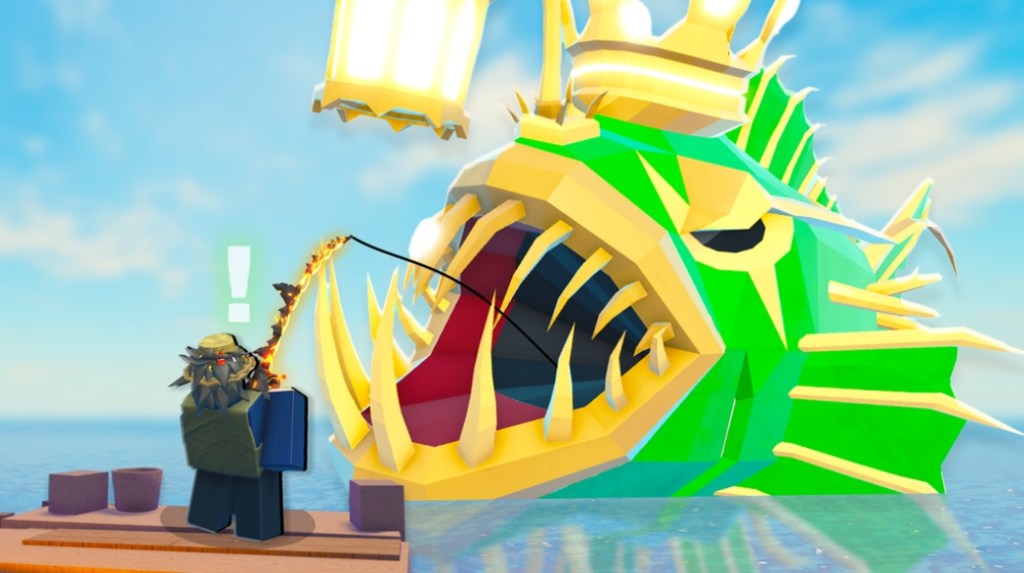 A Fisch player is trying to reel in a King Anglerfish