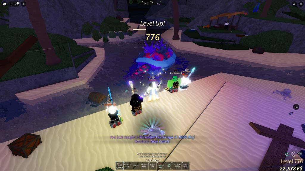 A Fisch player has gained a level in the Second Sea