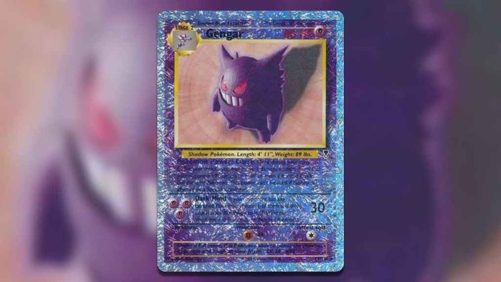 Screenshot of Pokemon TCG Reverse Holofoil Gengar (Fireworks) – Legendary Collection