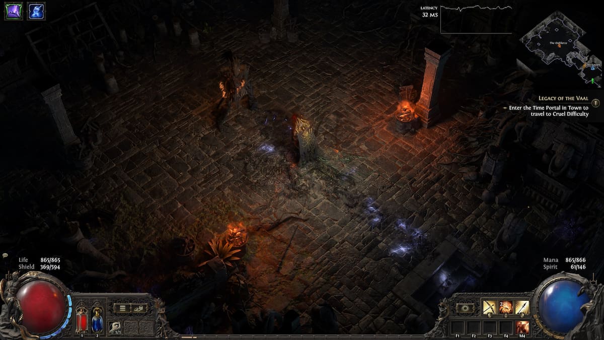 Fighting Blackjaw the Remnant in Path of Exile 2