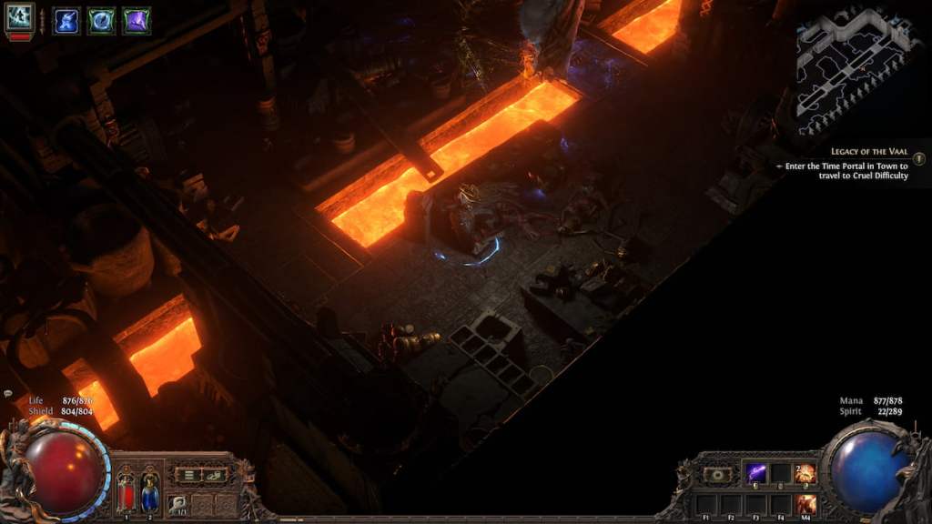 Traveling through The Molten Vault in Path of Exile 2