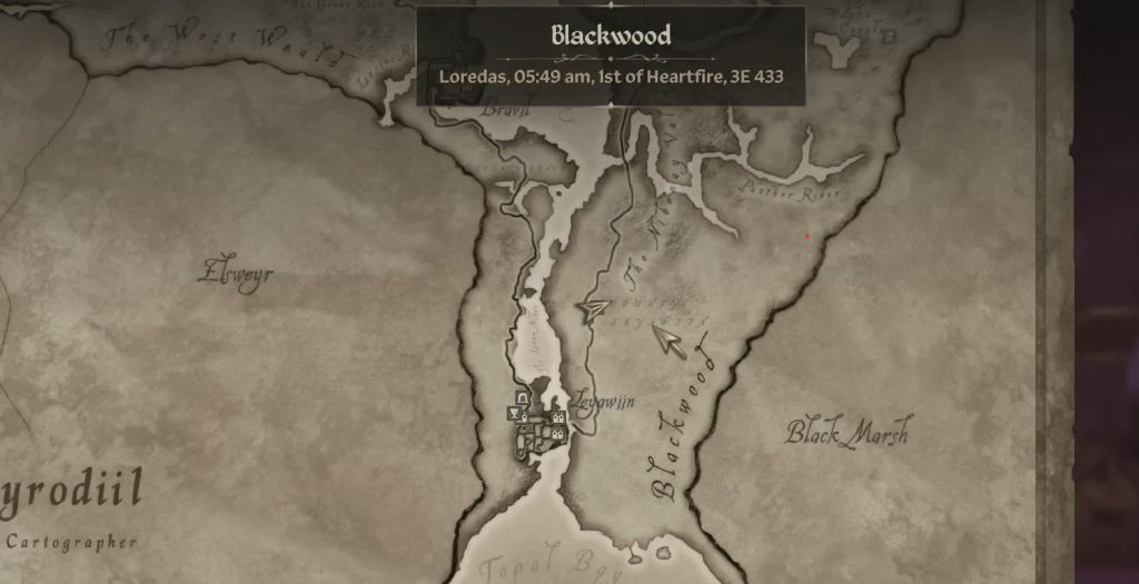 Shrine of Nocturnal location in Oblivion Remastered