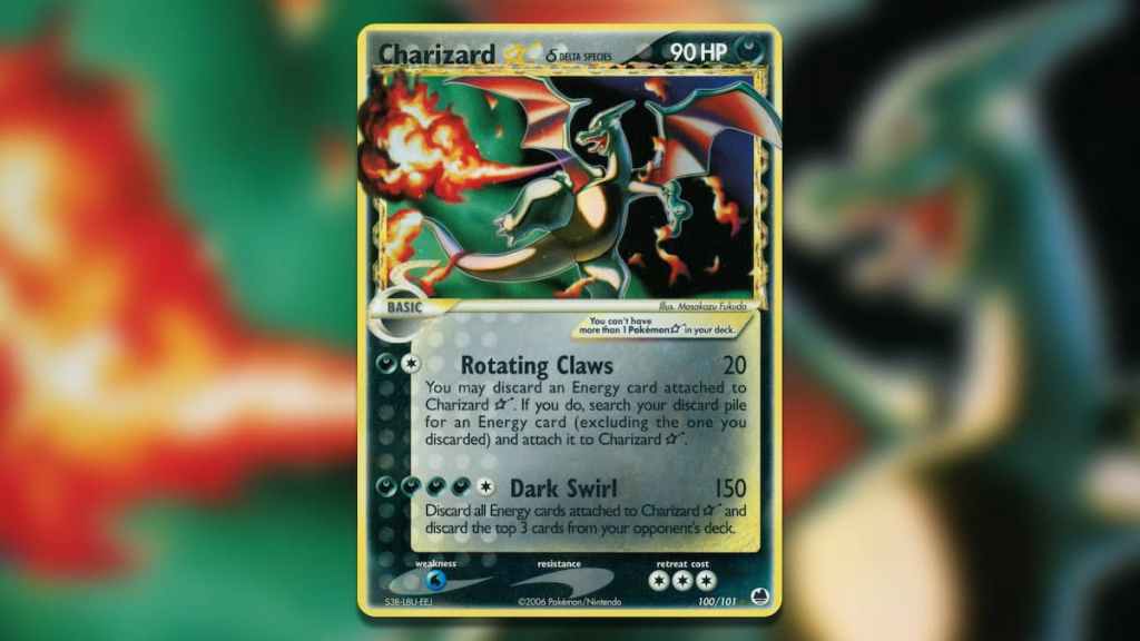 Screenshot of Pokemon TCG Holofoil Charizard (Star) – Dragon Frontiers