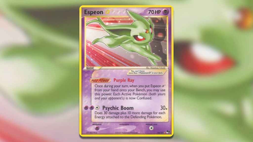 Screenshot of Pokemon TCG Holofoil Espeon (Star) – POP Series 5