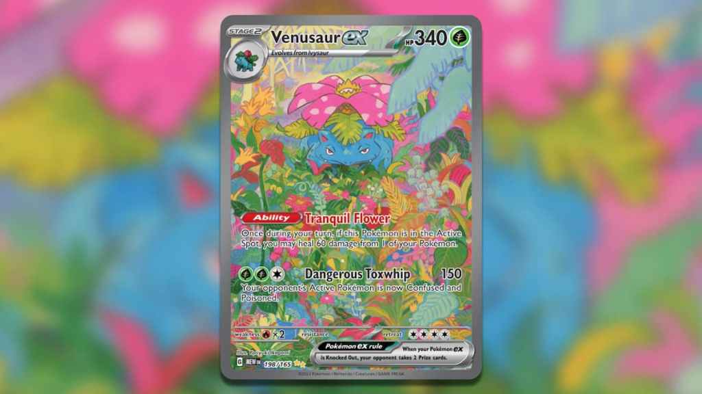 Holofoil Venusaur 198/165 card art