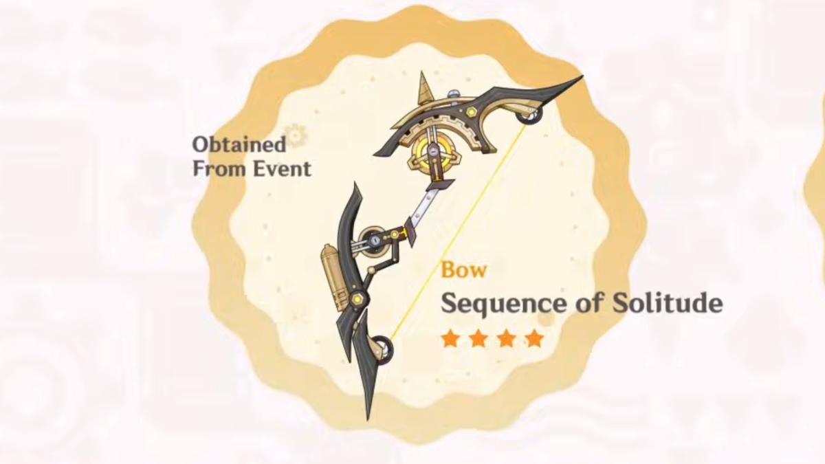 Sequence of solitude in genshin impact