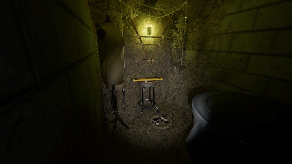 Forest Minion nest in basement hallway at 13 Willow Street in Phasmophobia