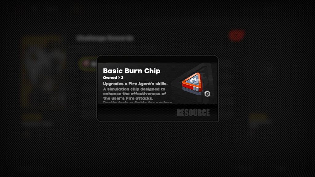 Basic Burn Chip is ju fufu's skill update material