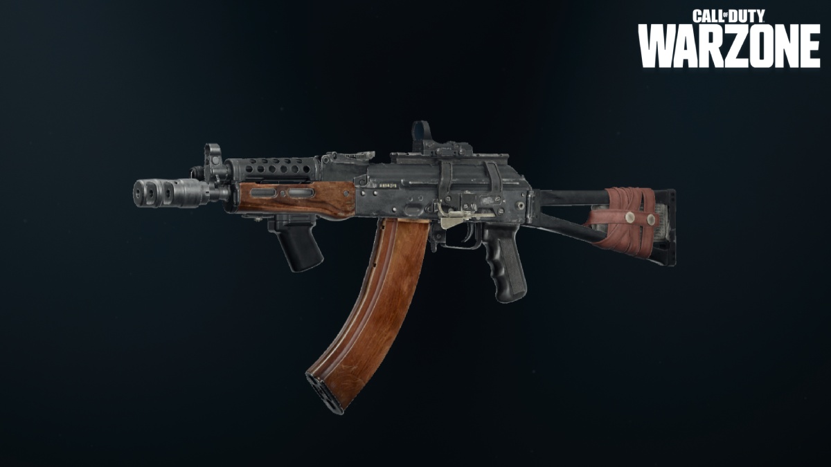 an image of the AK-74 Assault Rifle with the Warzone logo on top right