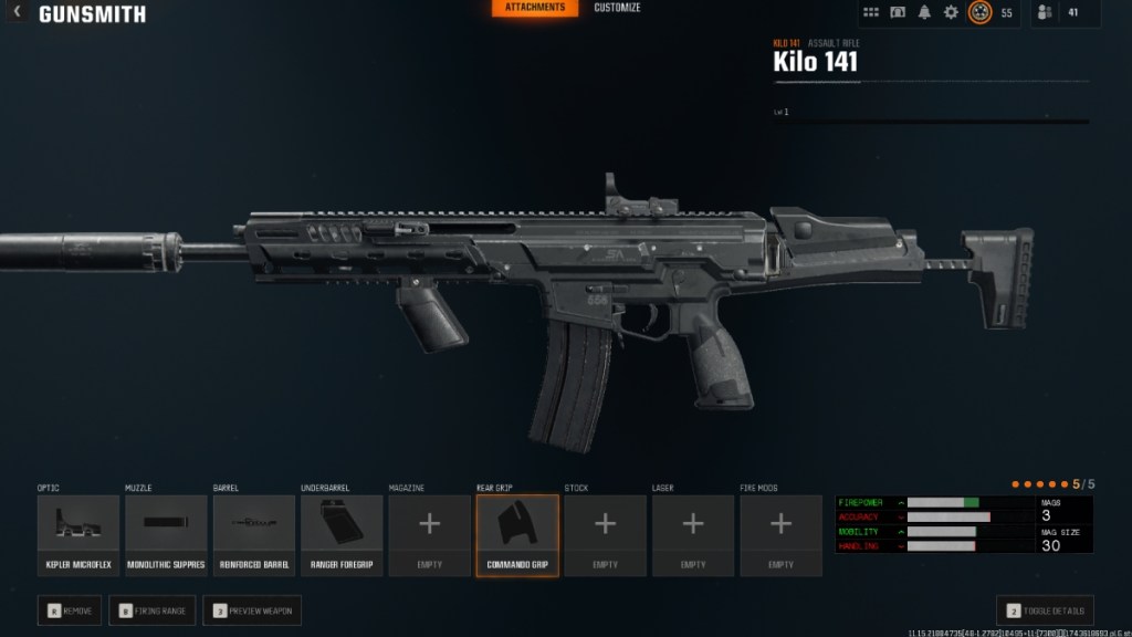an image of Kilo 141 loadout in Black Ops 6