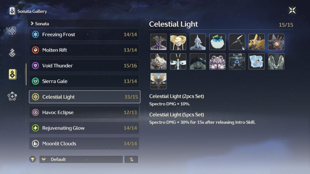 Celestial Light is a decent alternative sonata effect for zani