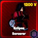 Eclipse Sorcerer unit from Anime Rangers X Roblox experience