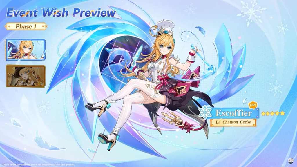 escoffier banner in genshin 5.6 first half